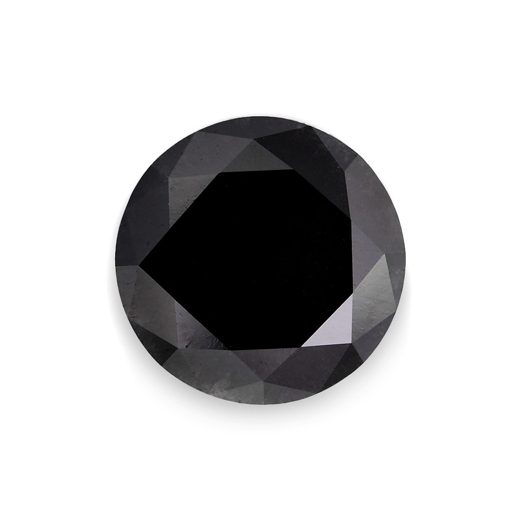 Foto diamante nero naturale Blackcut certificato IGI Anversa