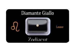 Diamante Giallo in Blister. - Pietra Zodiacale Segno del Leone Zodiacut