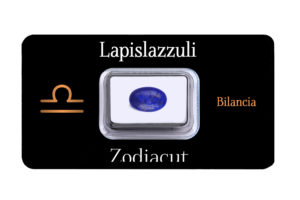 Lapislazzuli ovale in blister - Pietra Zodiacale Segno Bilancia Zodiacut