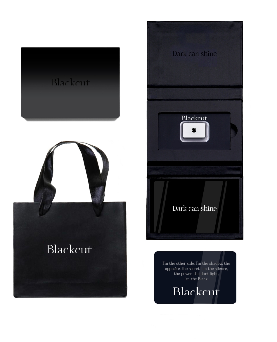 Foto confezione regalo completa diamante nero Blackcut 