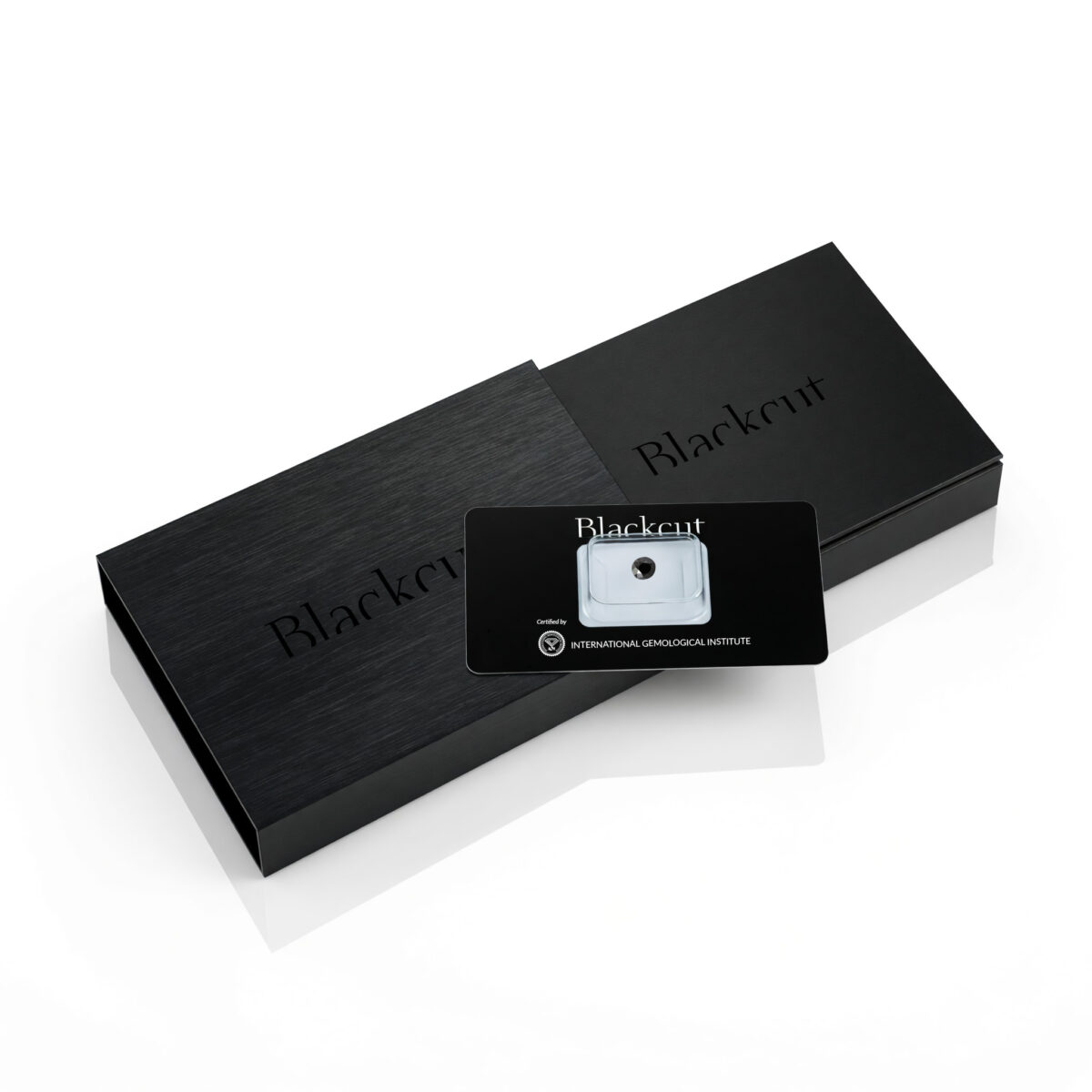 Diamante nero Blackcut in cofanetto regalo nero