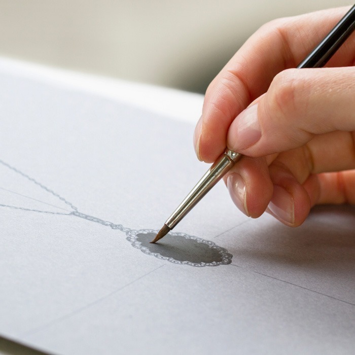 Foto gioielli su misura - disegno a mano di un gioiello su misura Fullcut