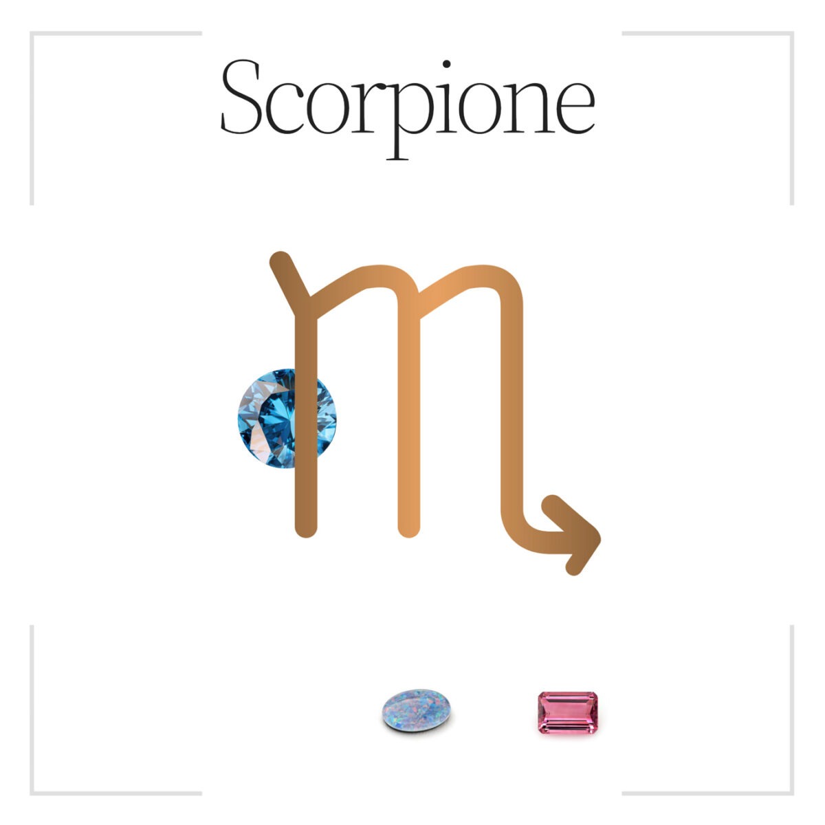 Scorpione pietra portafortuna